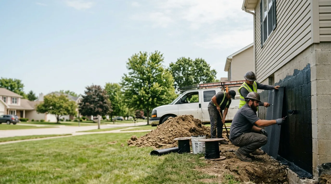 Basement Waterproofing in Shobonier, IL near me